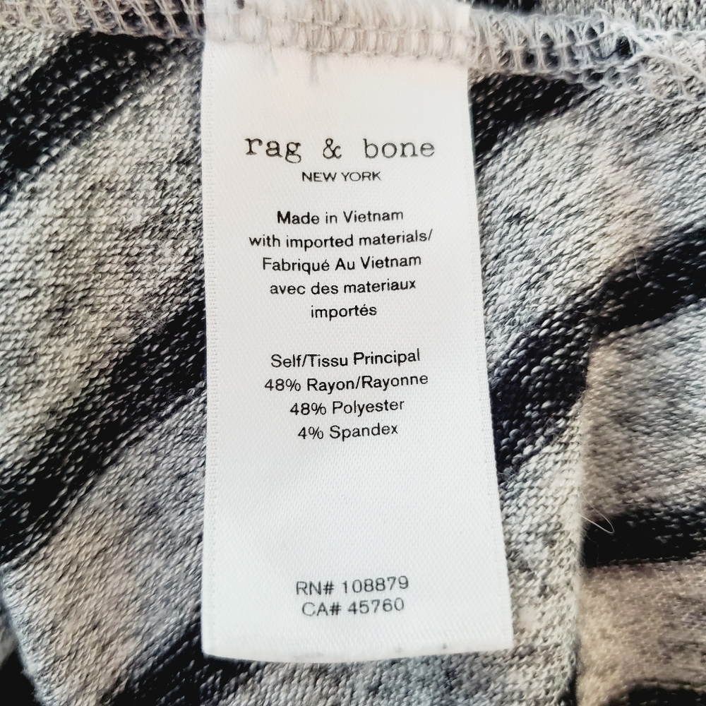 š
ŗRAG & Bone Raglan Striped Shirt Dress - Picture 6 of 8